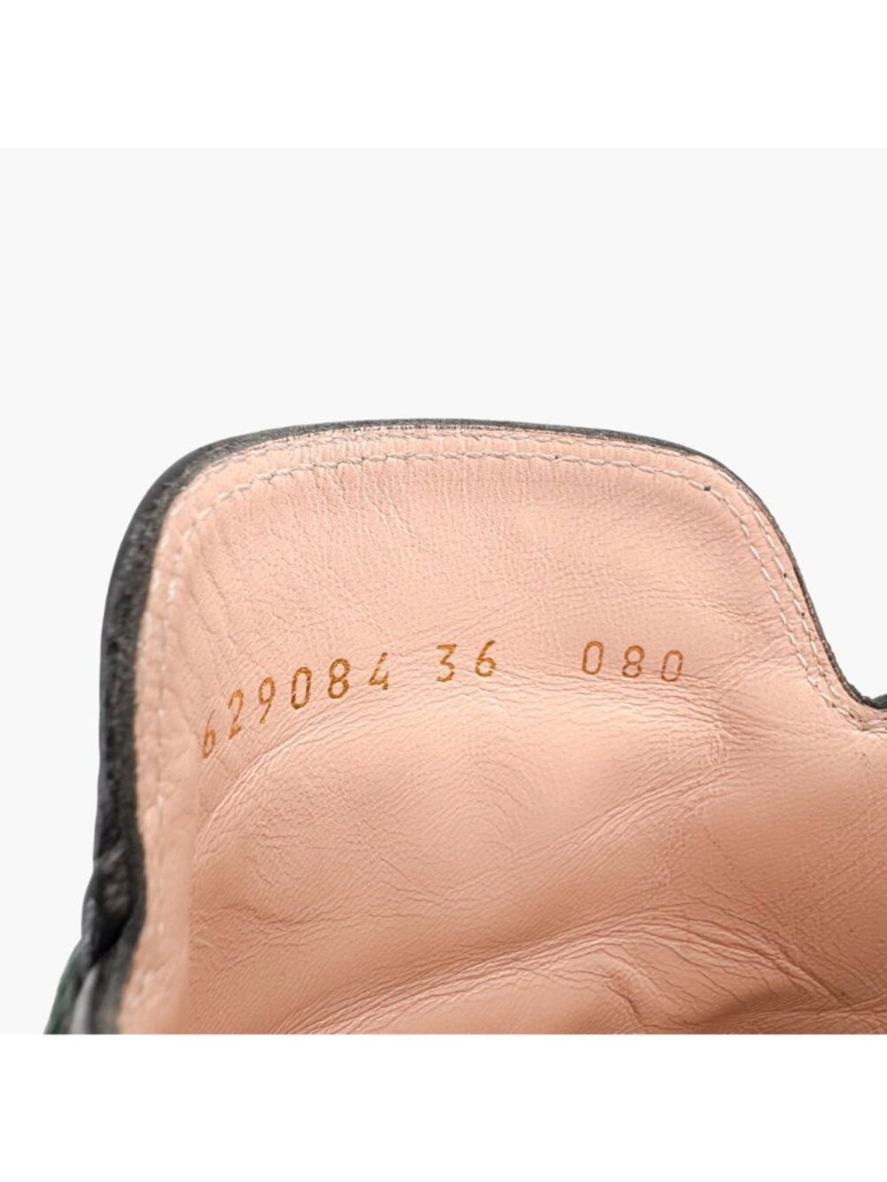 Gucci Princetown Web Stripe Horsebit Loafer Mule Size 36 US 6 Black Leather Flat - Picture 14 of 14